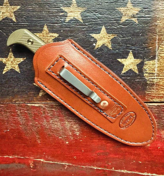 Fixed Blade Knife Sleeve with Slim Clip (Large)