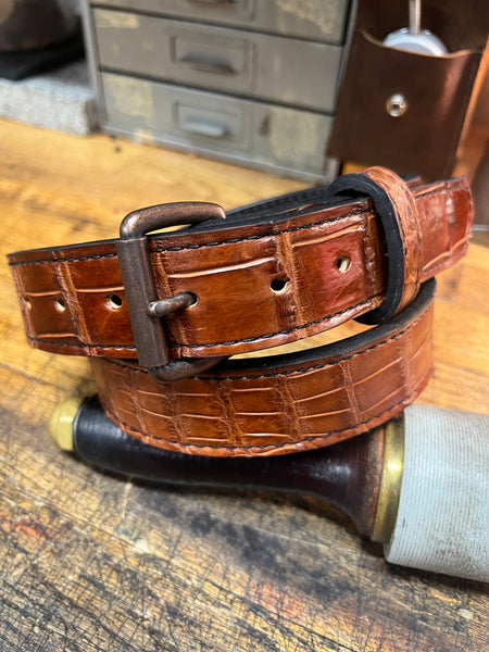 American Alligator Dress Belt