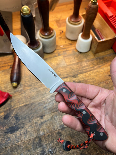 Camp /EDC Fixed Blade Knife “ Red/Black” CM154