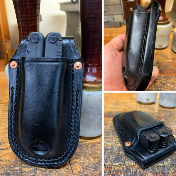 Leather Folding Knife / Multitool Sheath Design and Construction