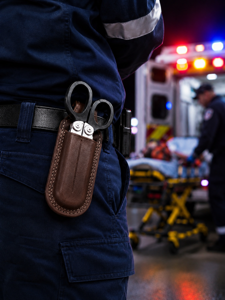 EMS Trauma Shear / Multi Tool Custom Combo Leather Sheath