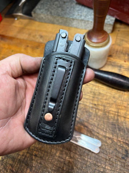 Folding Knife / Multitool Pocket Sheath with Clip