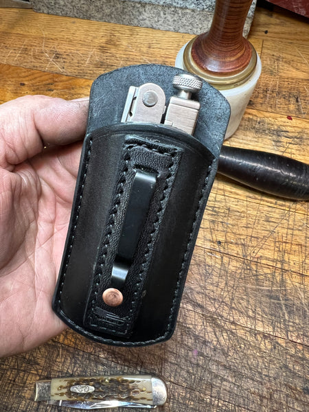 Folding Knife / Multitool Pocket Sheath with Clip