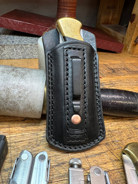 Folding Knife / Multitool Pocket Sheath with Clip