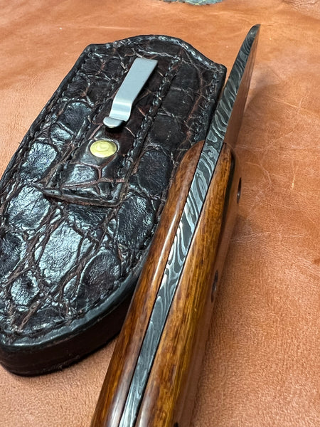 Forged /Twisted Damascus Full Tang Camp Knife
