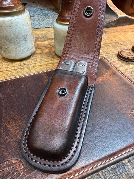 American Alligator Multi Tool Custom Leather Case / Lined