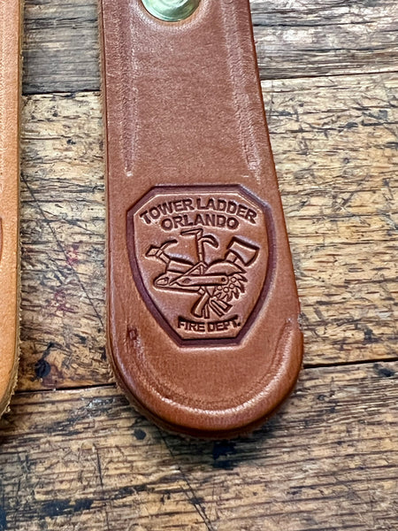 ORLANDO FIRE Leather Scissor Snap Key Lanyards