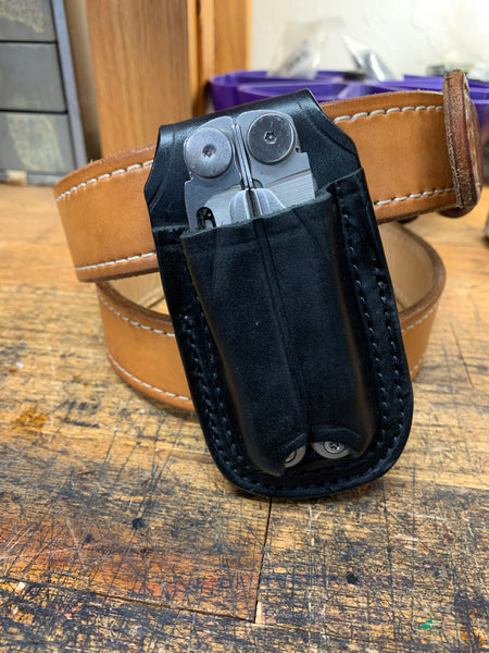 Multi Tool Custom Leather Case / Open Top Retention