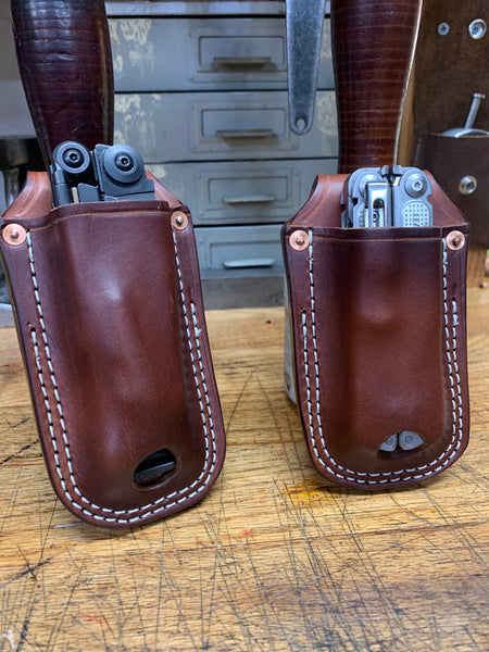 Multi Tool Custom Leather Case / Open Top Retention
