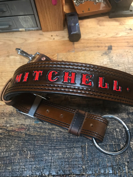 Premium Heavy Duty Leather Truck Belt /Axe Belt with Leather Lining