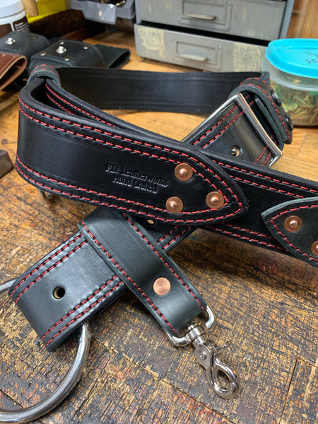 Premium Heavy Duty Leather Truck Belt /Axe Belt with Leather Lining